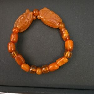 Handcrafted Amber Beaded Bracelet